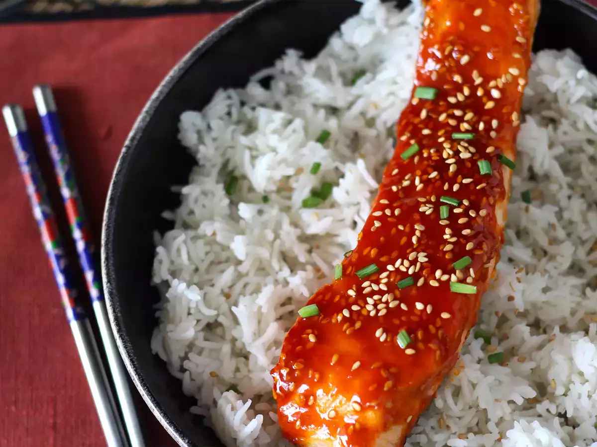 Koreai lazac gochujang mártással 8 perc alatt elkészül - fotó 5