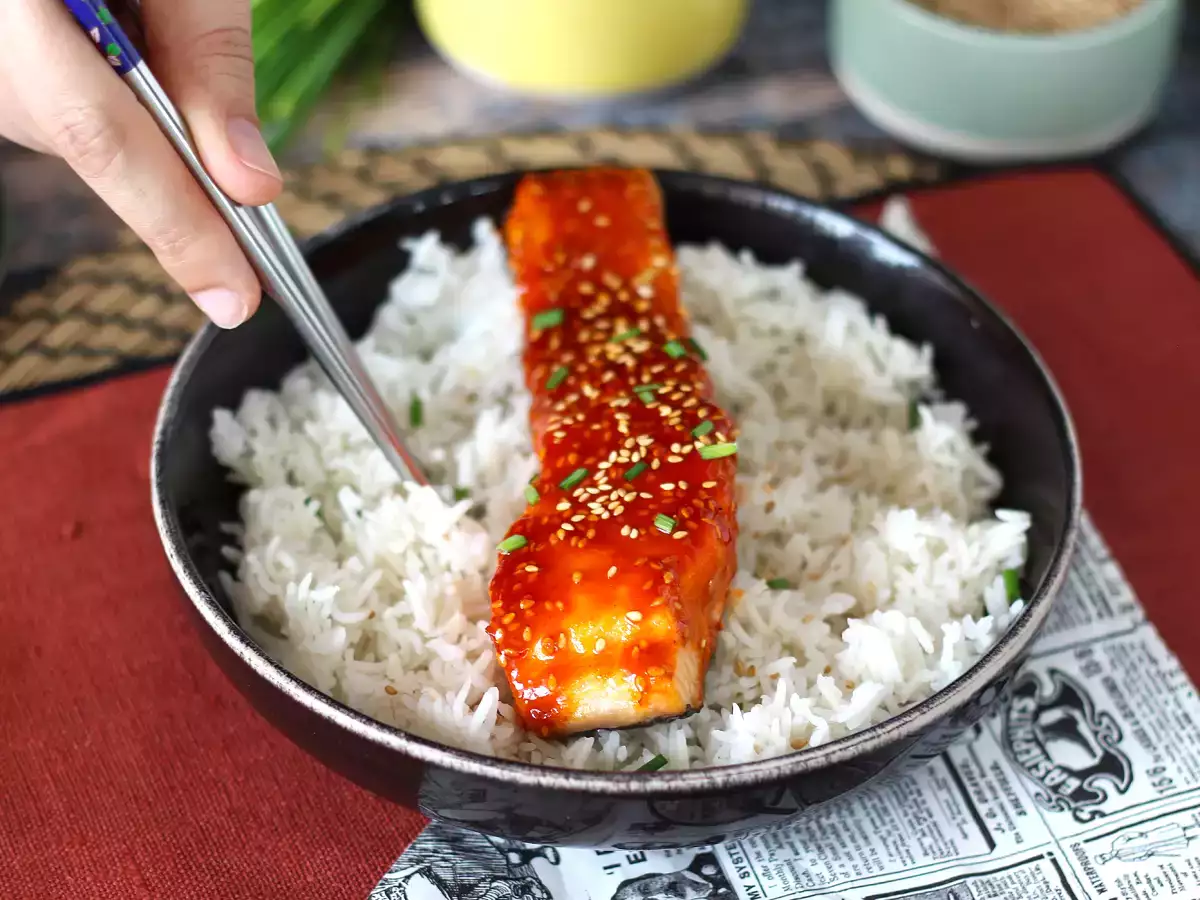 Koreai lazac gochujang mártással 8 perc alatt elkészül - fotó 6