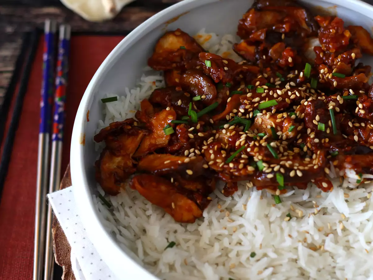 Koreai stílusú gomba - Shiitake gomba gochujang mártásban - fotó 3