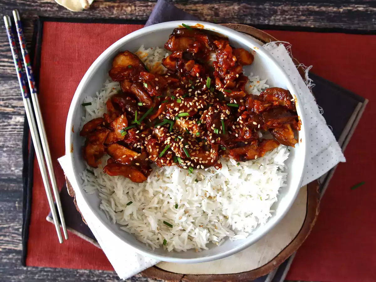 Koreai stílusú gomba - Shiitake gomba gochujang mártásban - fotó 4