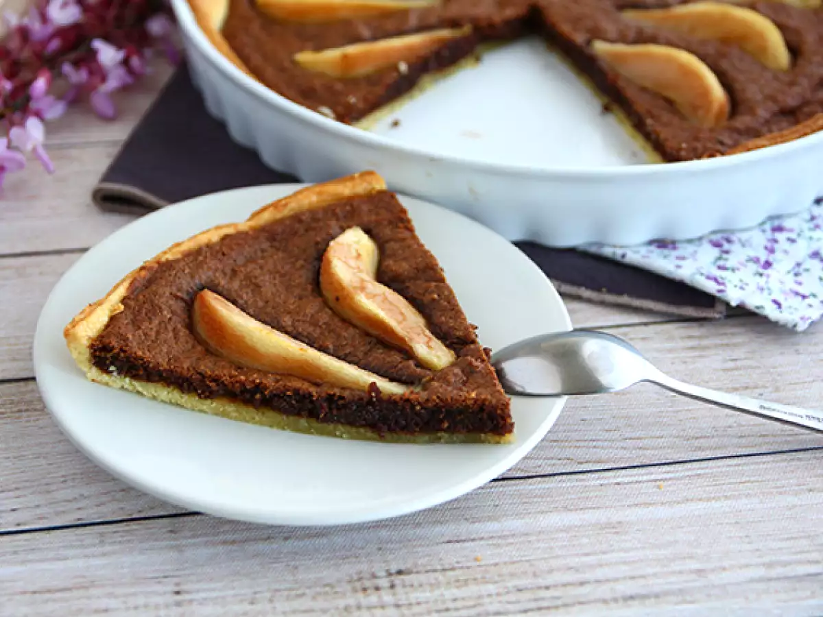 Körte és csokoládé torta - fotó 4