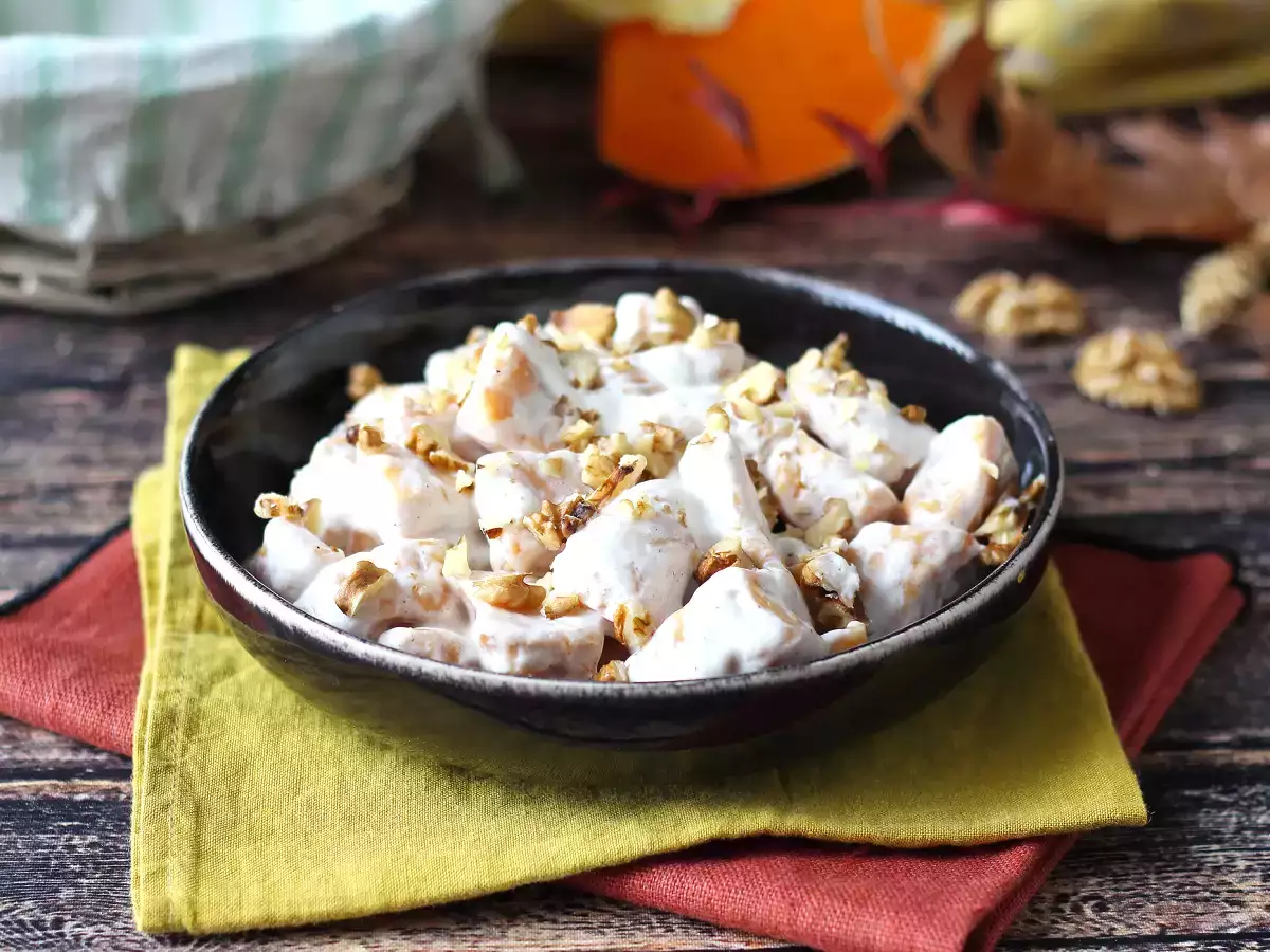 Krémes sütőtök gnocchi Philadelphiával és ropogós dióval - fotó 6