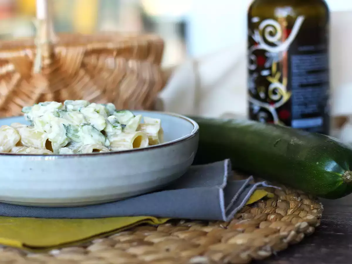 Krémes tészta cukkinivel, ízletes és nagyon gyors recept - fotó 3