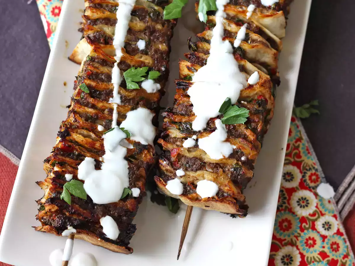 Lavash kebab tortillával, a híres könnyű sütőben sült kebab! - fotó 2