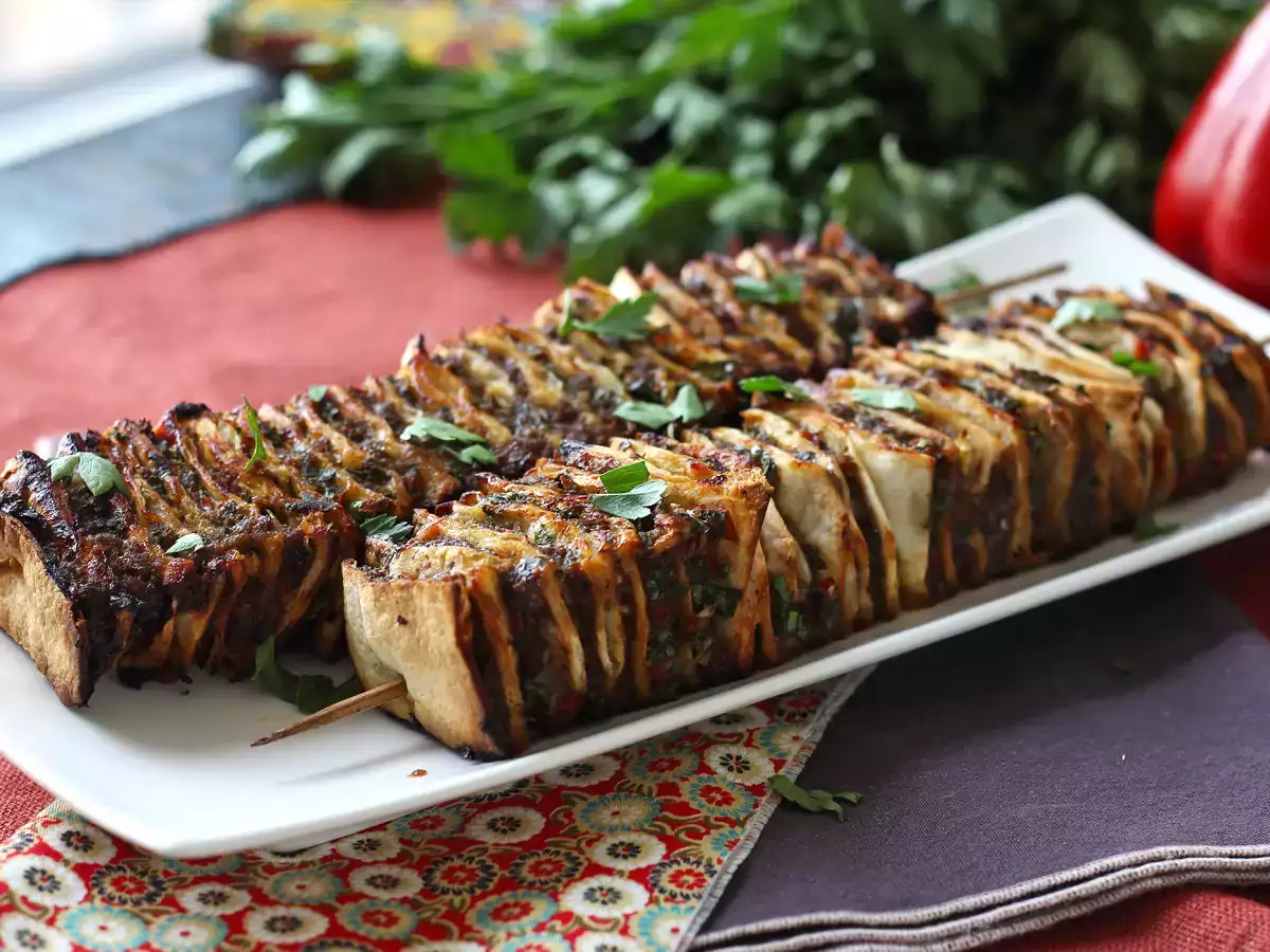 Lavash kebab tortillával, a híres könnyű sütőben sült kebab! - fotó 3