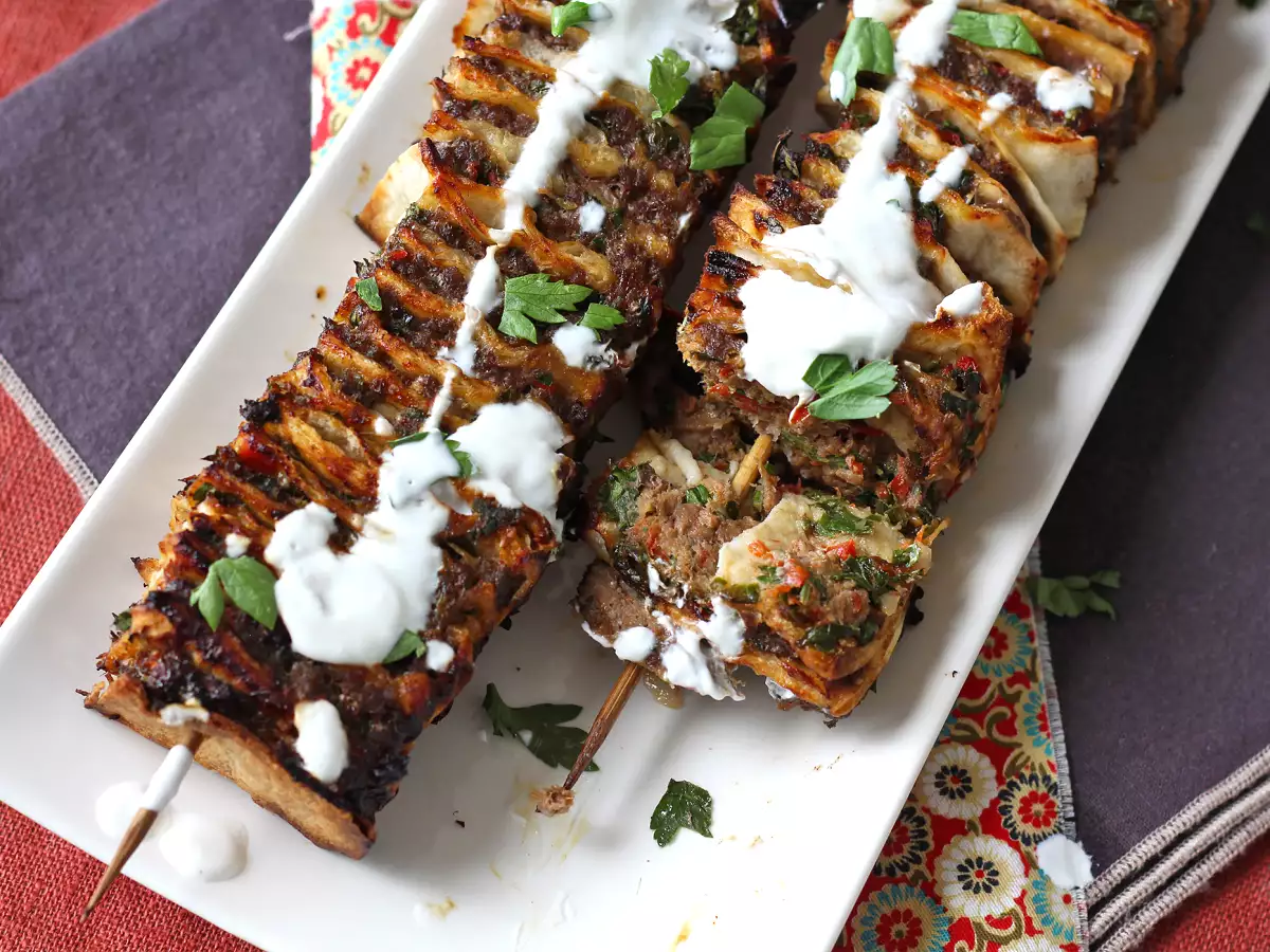 Lavash kebab tortillával, a híres könnyű sütőben sült kebab! - fotó 4