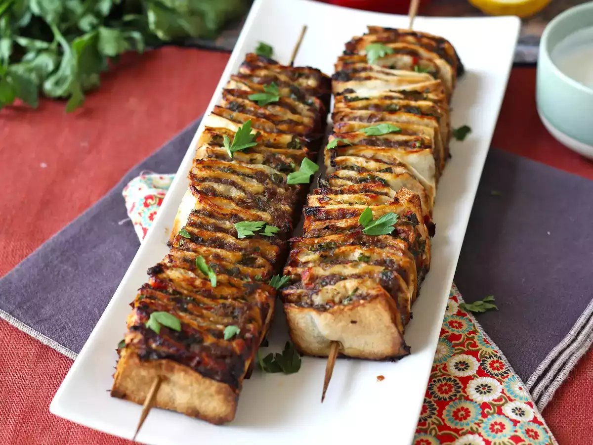Lavash kebab tortillával, a híres könnyű sütőben sült kebab! - fotó 5