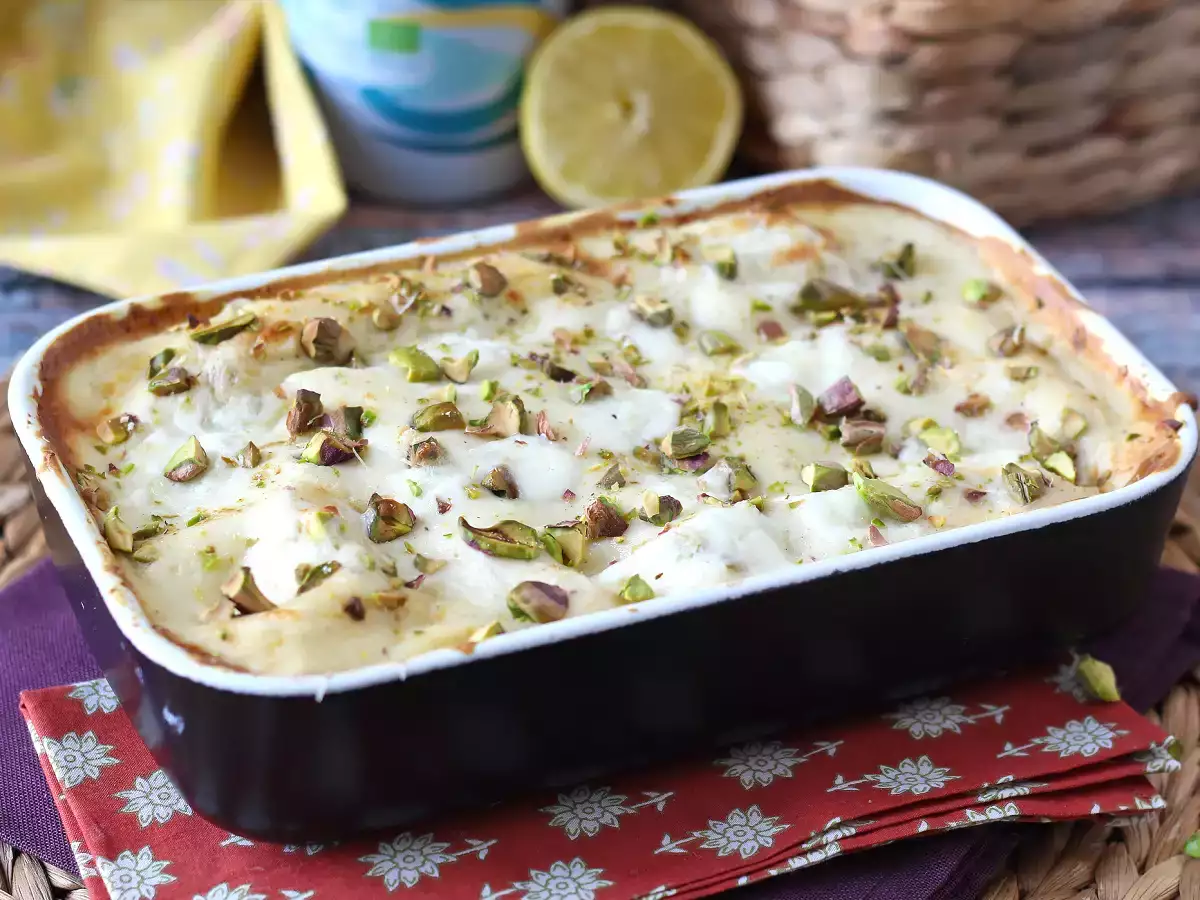 Lazacos lasagne burratával és krémes, ropogós pisztáciával - fotó 4