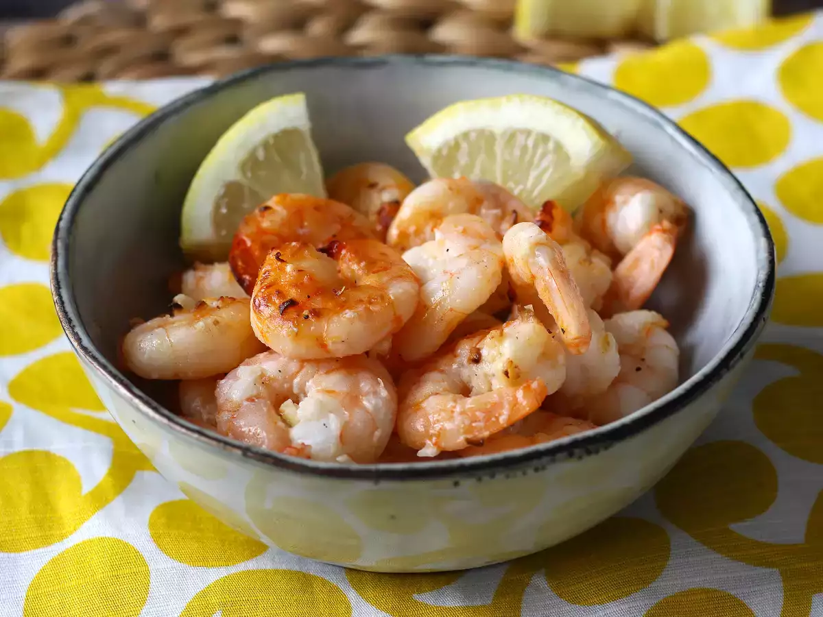 Légben sült garnélarák: könnyű és ízletes recept