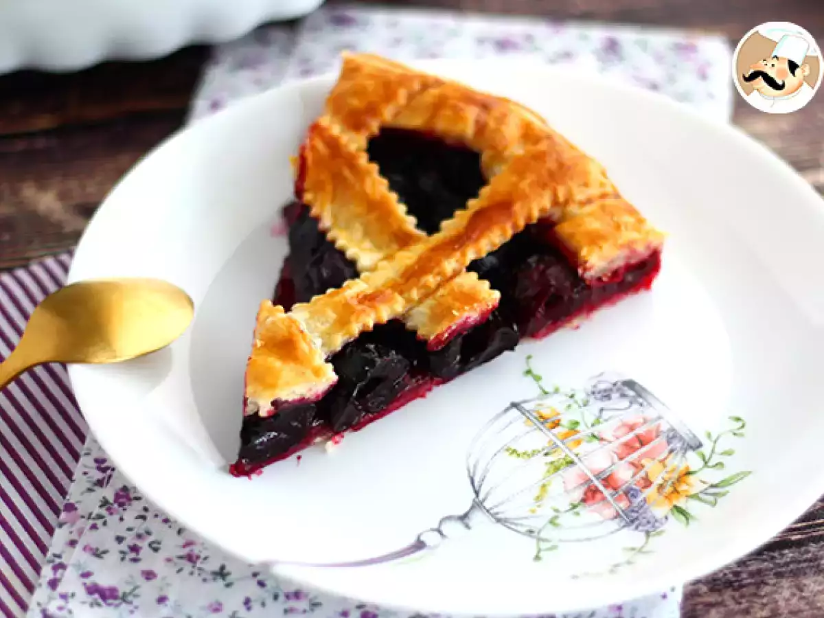 Leveles tészta torta cseresznyével - fotó 3