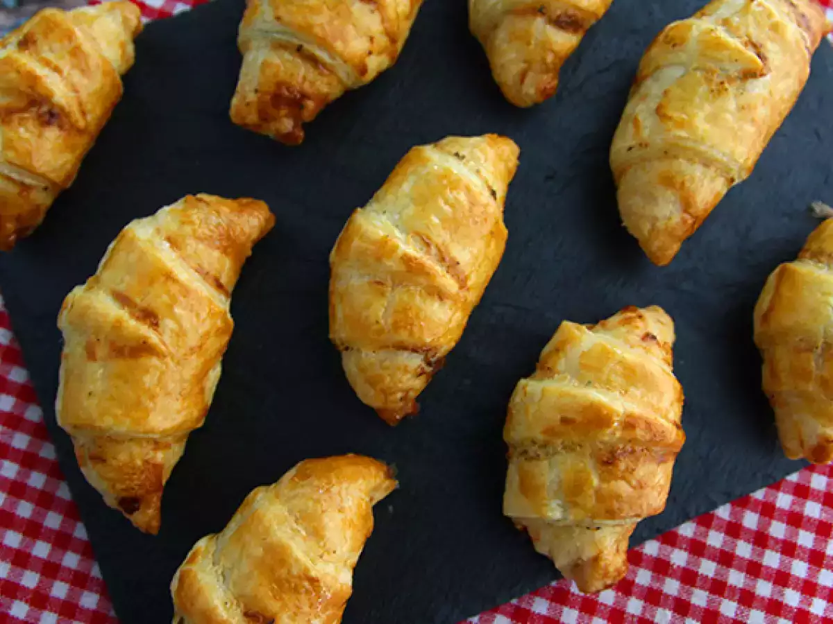 Leveles tésztás croissant sonkával és fromage frais-val - fotó 3