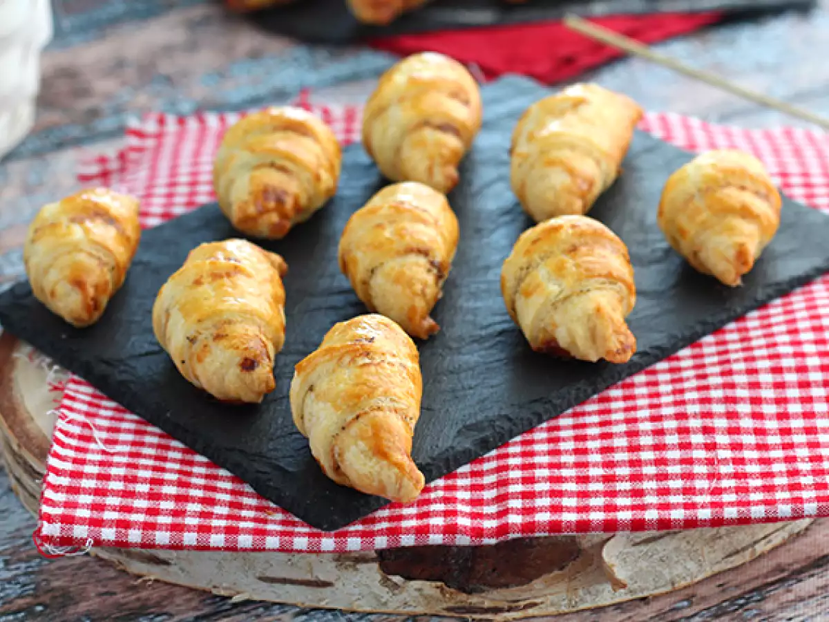 Leveles tésztás croissant sonkával és fromage frais-val - fotó 4