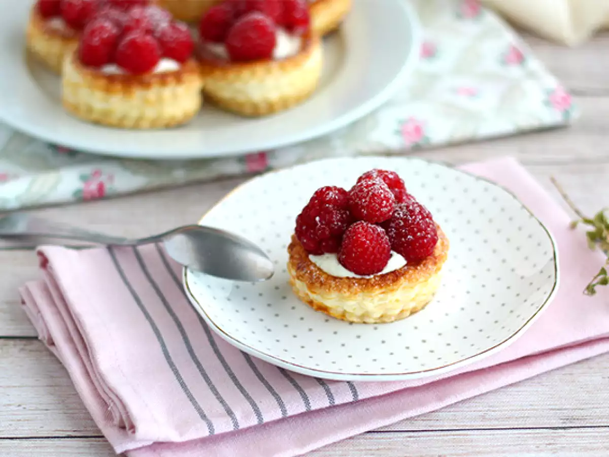 Málna és mascarpone vol au vents - fotó 2