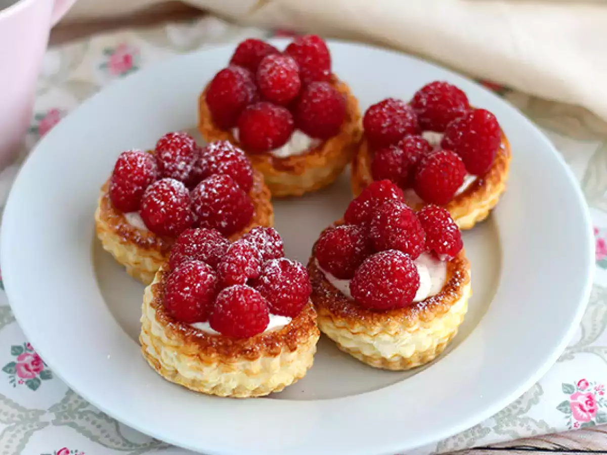 Málna és mascarpone vol au vents - fotó 3