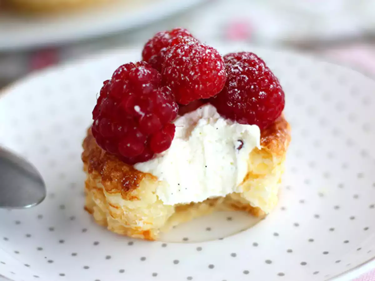 Málna és mascarpone vol au vents - fotó 4