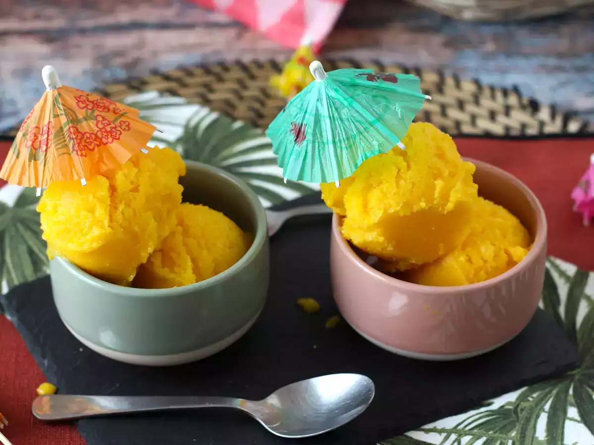 Mangó és lime sorbet mindössze 3 hozzávalóból, 5 perc alatt fogyasztható! - fotó 3