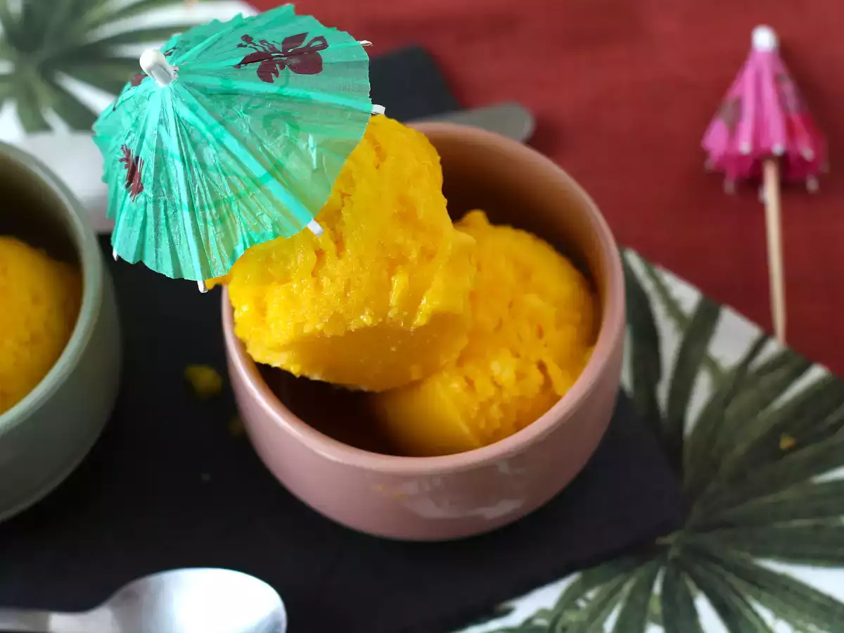 Mangó és lime sorbet mindössze 3 hozzávalóból, 5 perc alatt fogyasztható! - fotó 4