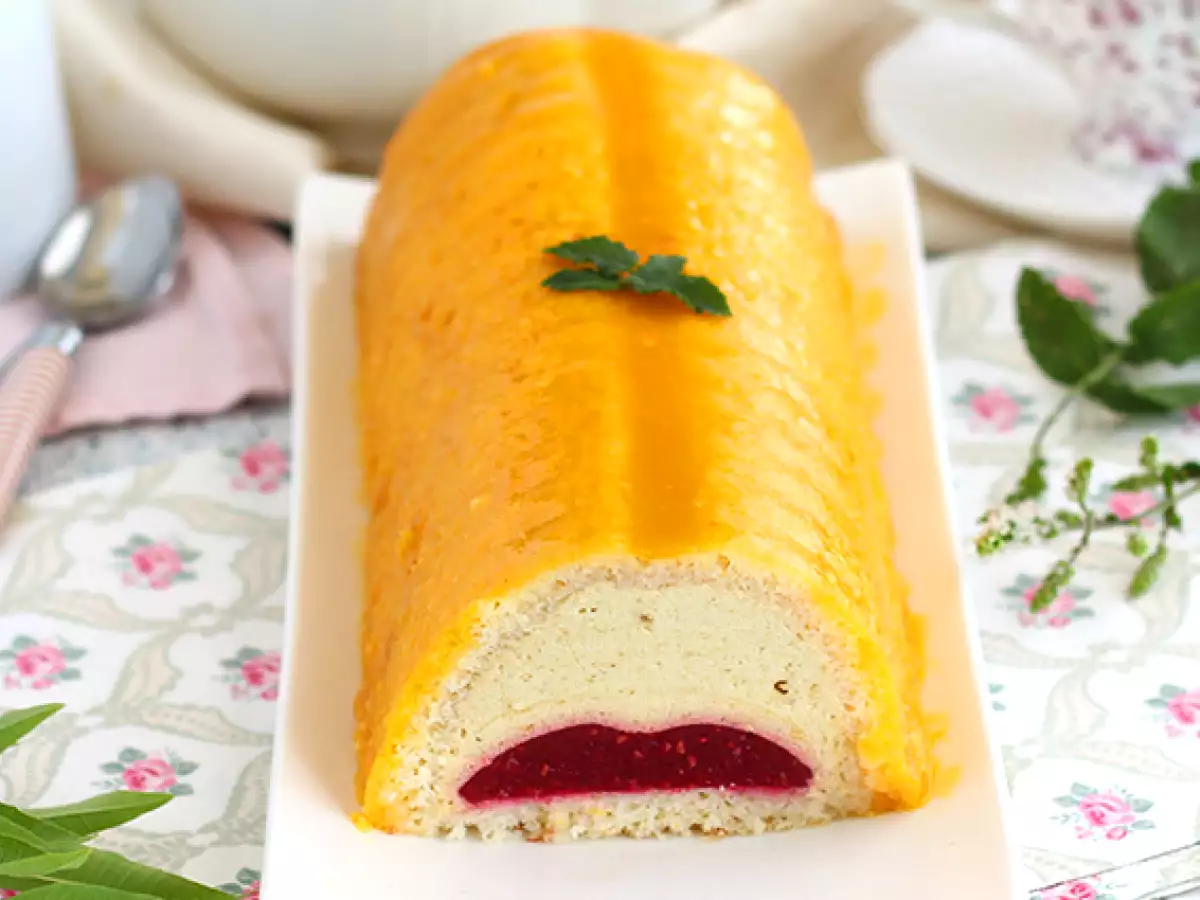 Mangó és málna torta - fotó 2