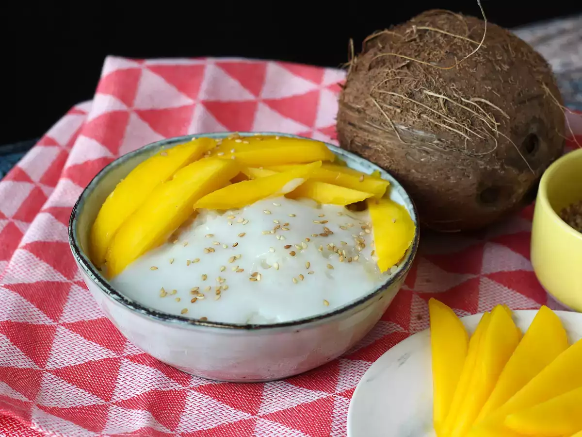 Mangó ragadós rizs, a szuper kényelmes thai desszert - fotó 2