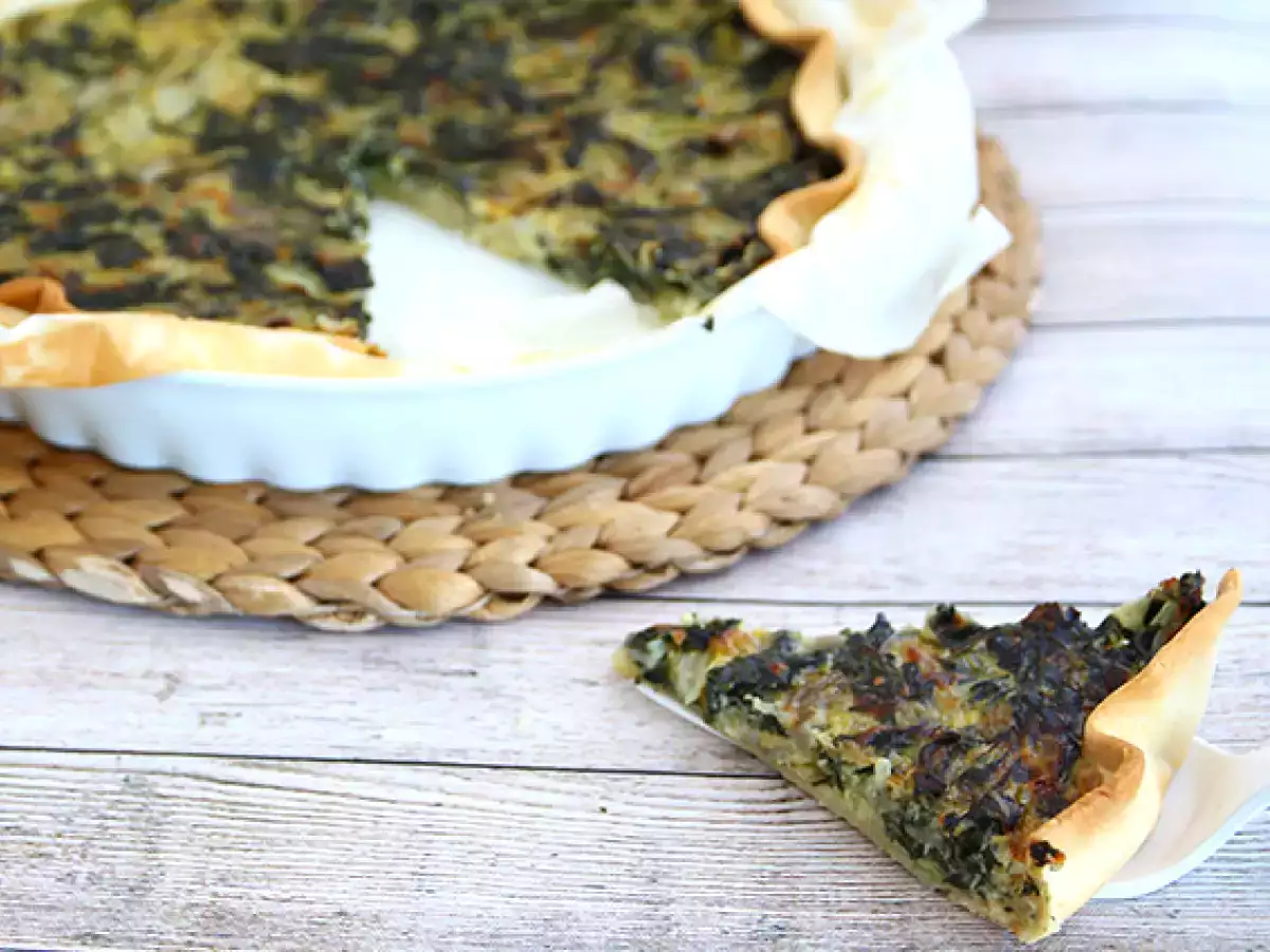 Mángold és reszelt sajtos torta - fotó 2