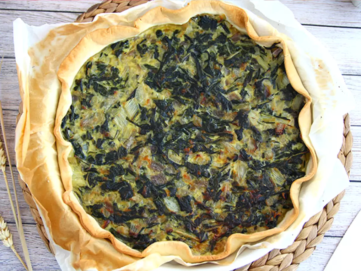 Mángold és reszelt sajtos torta - fotó 3