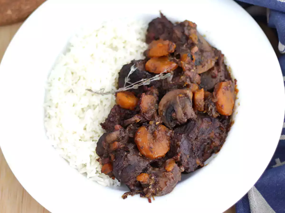 Marhahús bourguignon
