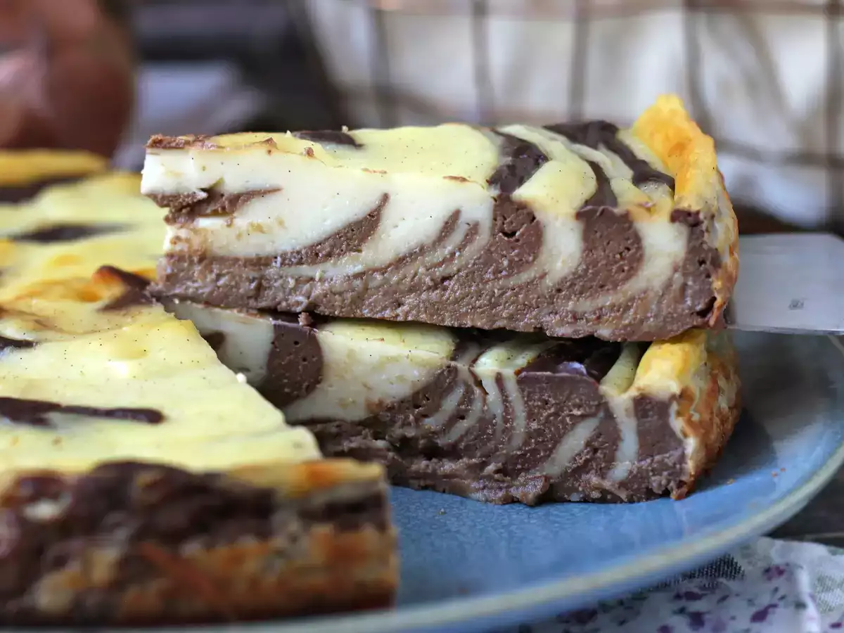 Márványos flan tészta nélkül, szuper egyszerűen elkészíthető, garantáltan wow hatású - fotó 3