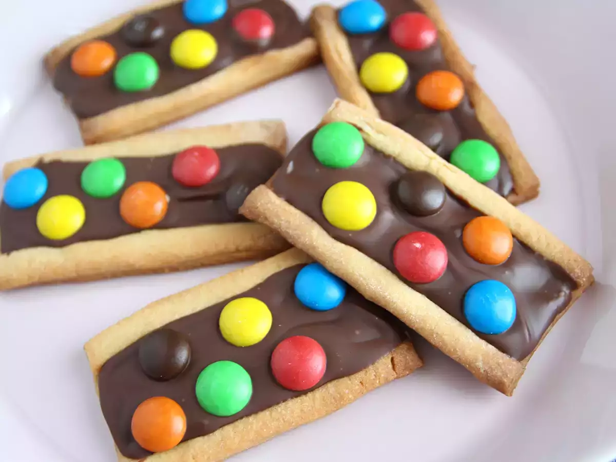 Mézeskalács keksz m&m-ekkel - fotó 2