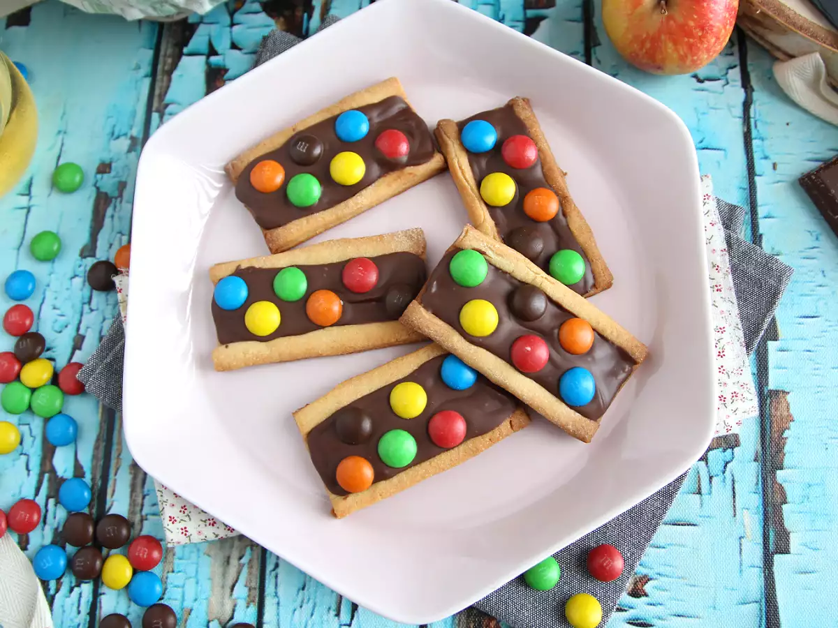 Mézeskalács keksz m&m-ekkel - fotó 3