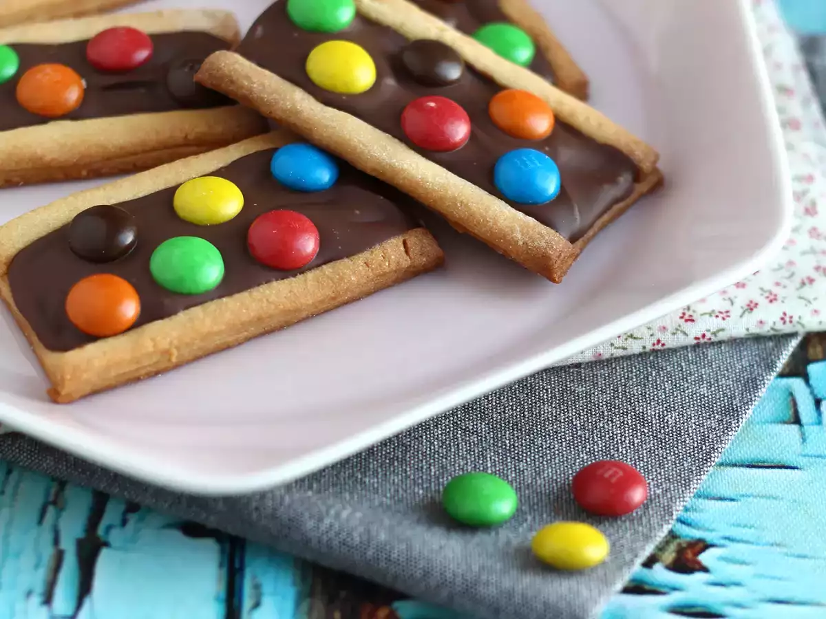 Mézeskalács keksz m&m-ekkel - fotó 4