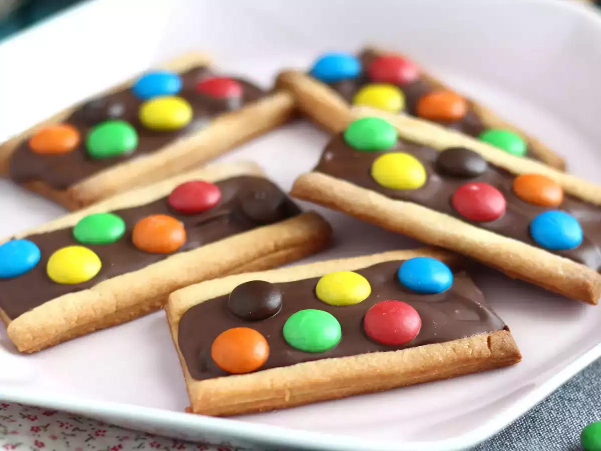 Mézeskalács keksz m&m-ekkel - fotó 5