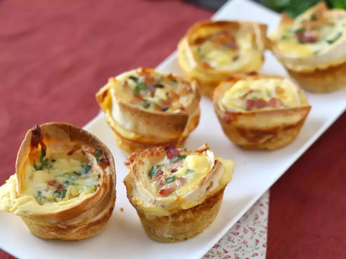 Mi a teendő a tortillákkal Egyszerű és gazdaságos quiche-ek! - fotó 2
