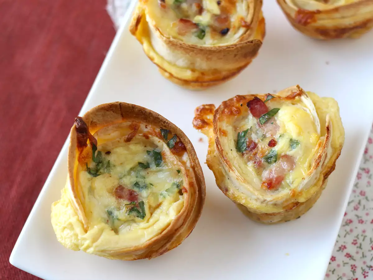 Mi a teendő a tortillákkal Egyszerű és gazdaságos quiche-ek! - fotó 3