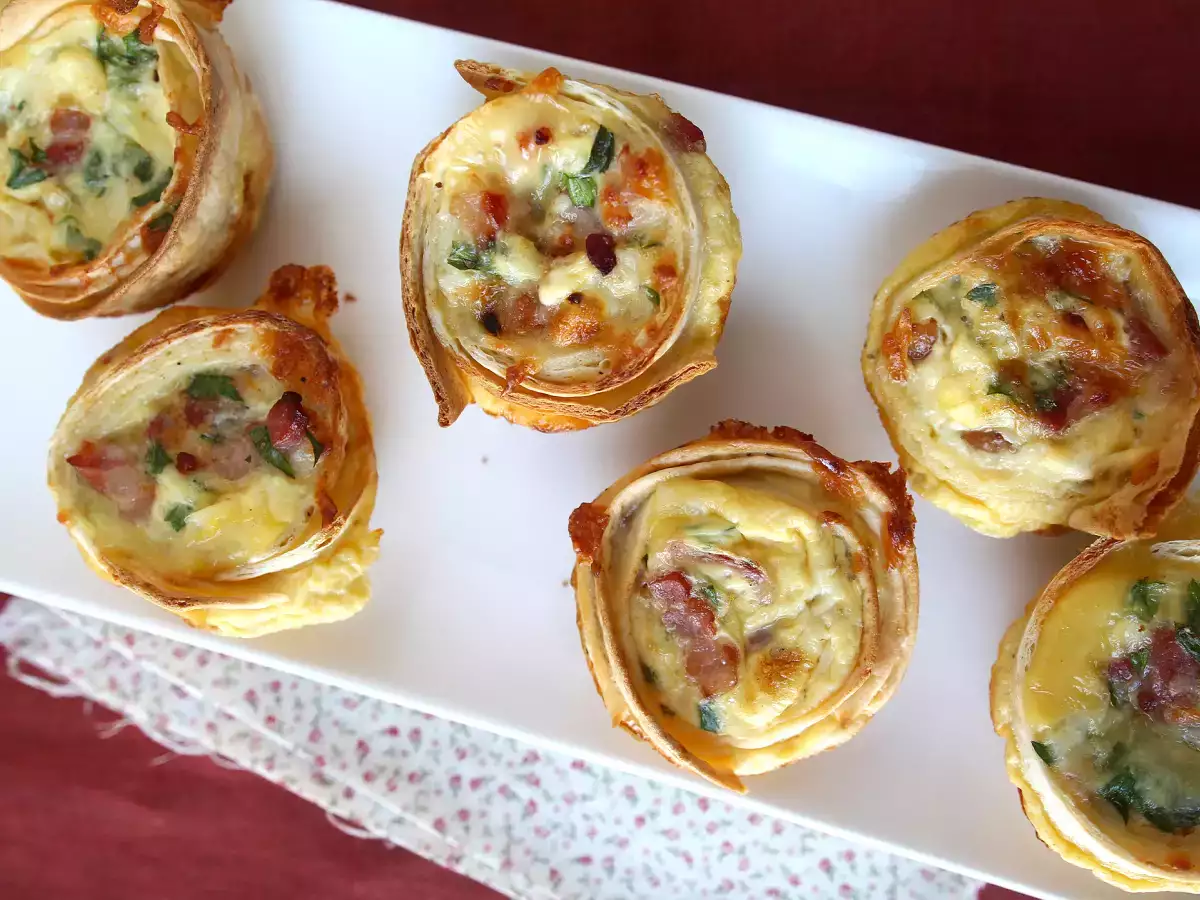 Mi a teendő a tortillákkal Egyszerű és gazdaságos quiche-ek! - fotó 4