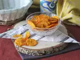 Mikrohullámú édesburgonya chips, fotó 2
