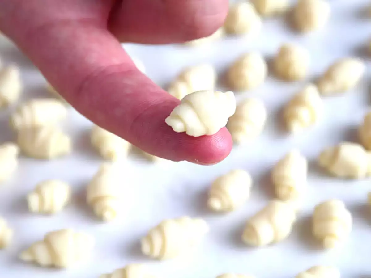 Mini croissant gabonafélék - fotó 2