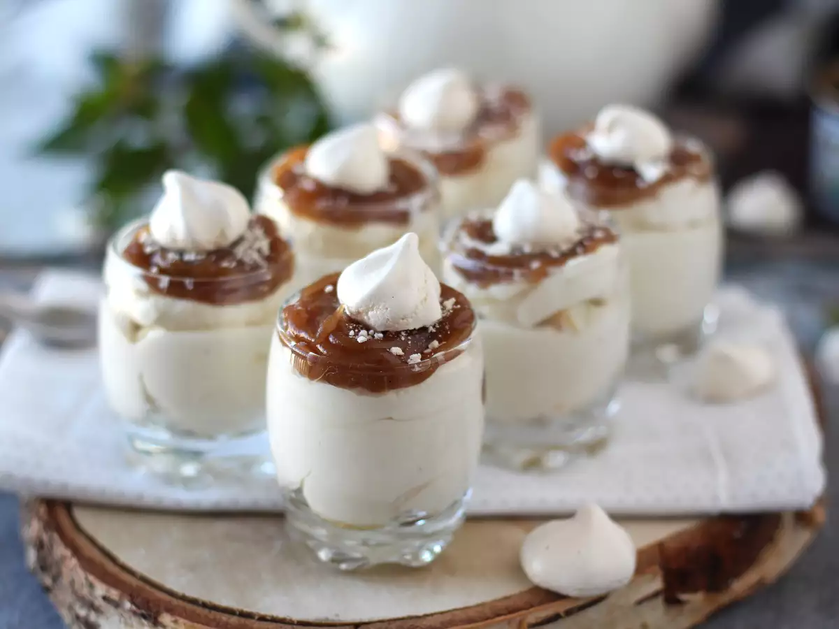 Mont Blanc-stílusú poharak gesztenyekrémmel - fotó 6