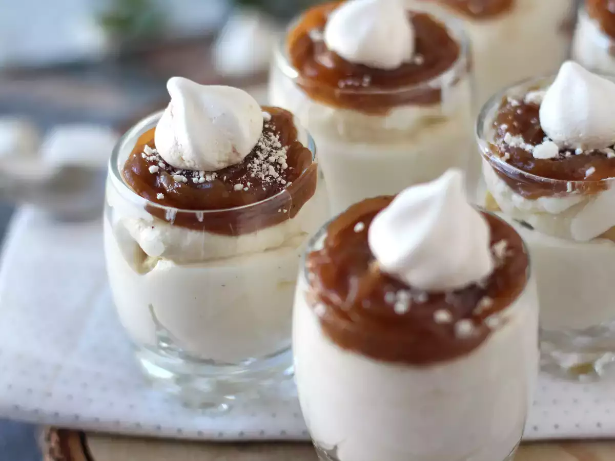 Mont Blanc-stílusú poharak gesztenyekrémmel - fotó 7