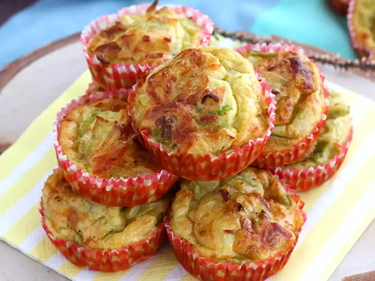 Muffinok póréhagyma fondüvel - fotó 2