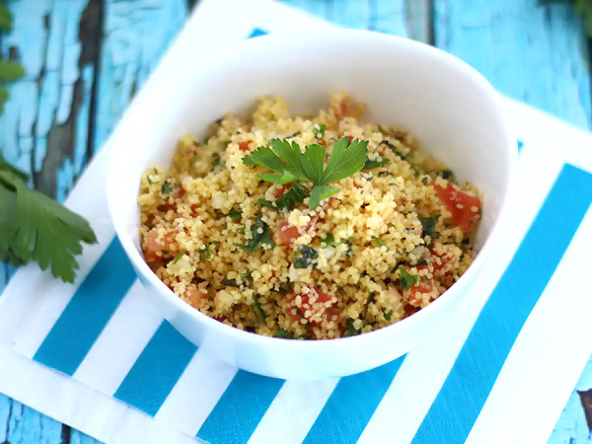 Nagyon könnyű keleti tabbouleh