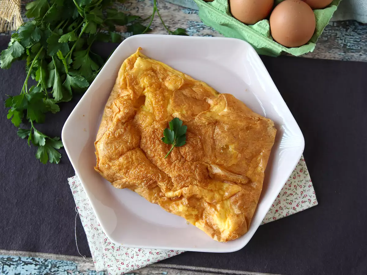 Omelett légsütőben, egy könnyű recept anélkül, hogy bármit is bemocskolna a konyhában! - fotó 5