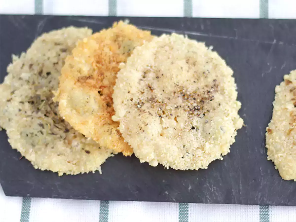 Parmezán chips fűszerekkel és fűszerekkel - fotó 3