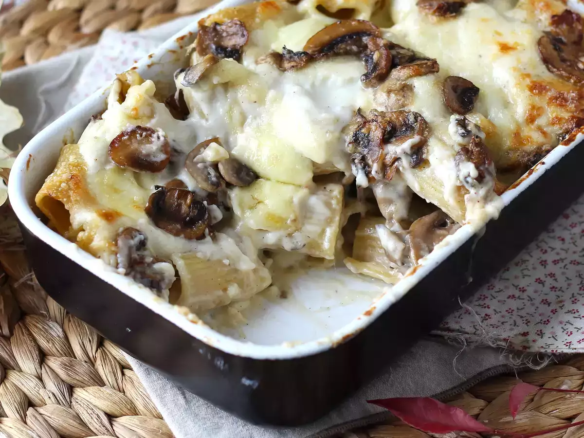 Pasta al forno ai funghi: a tökéletes krémes és zsinóros recept őszre - fotó 3
