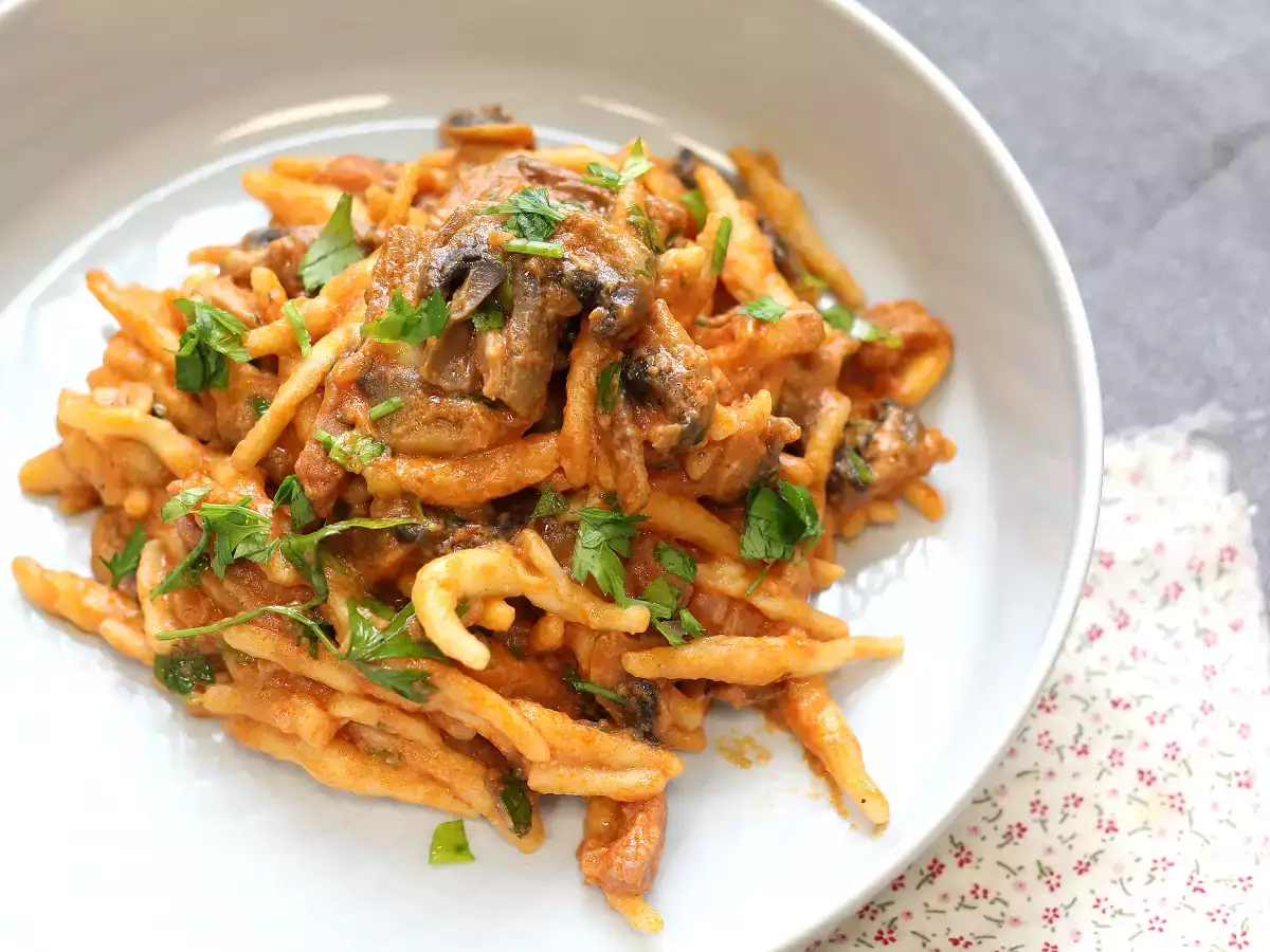 Pasta alla boscaiola, az ideális első fogás ősszel és télen - fotó 2