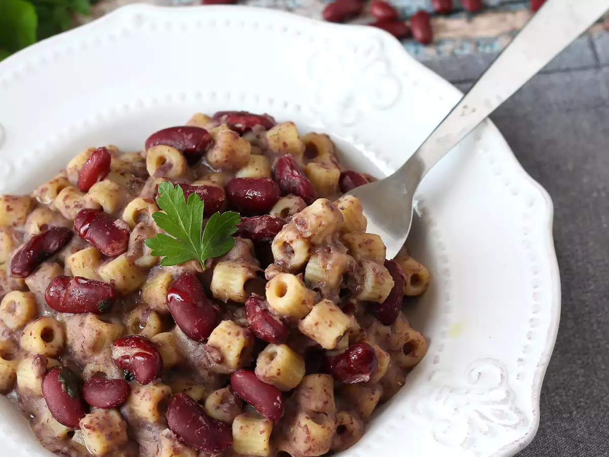 Pasta e fagioli alla veneta: Nagymama krémes és ízletes receptje - fotó 2