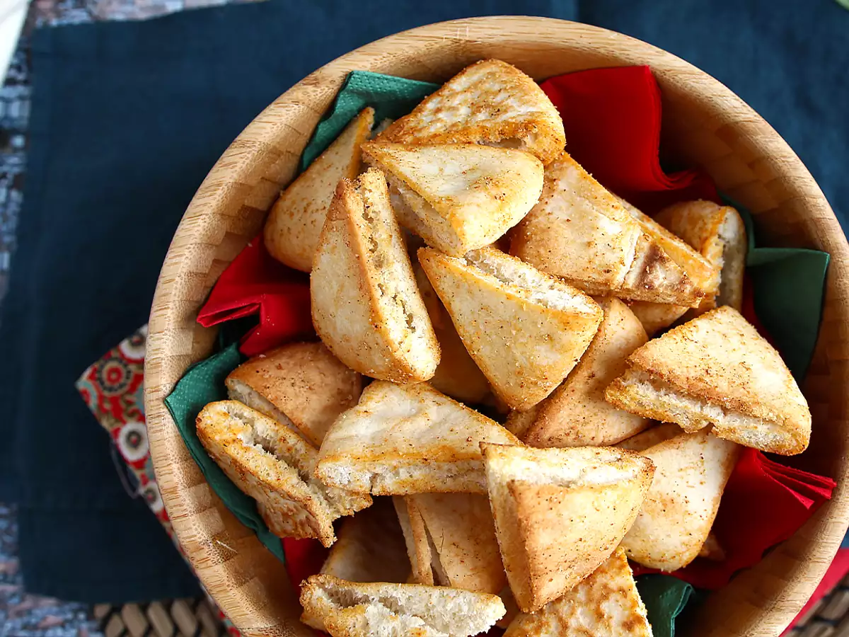 Pita kenyér chips - expressz recept