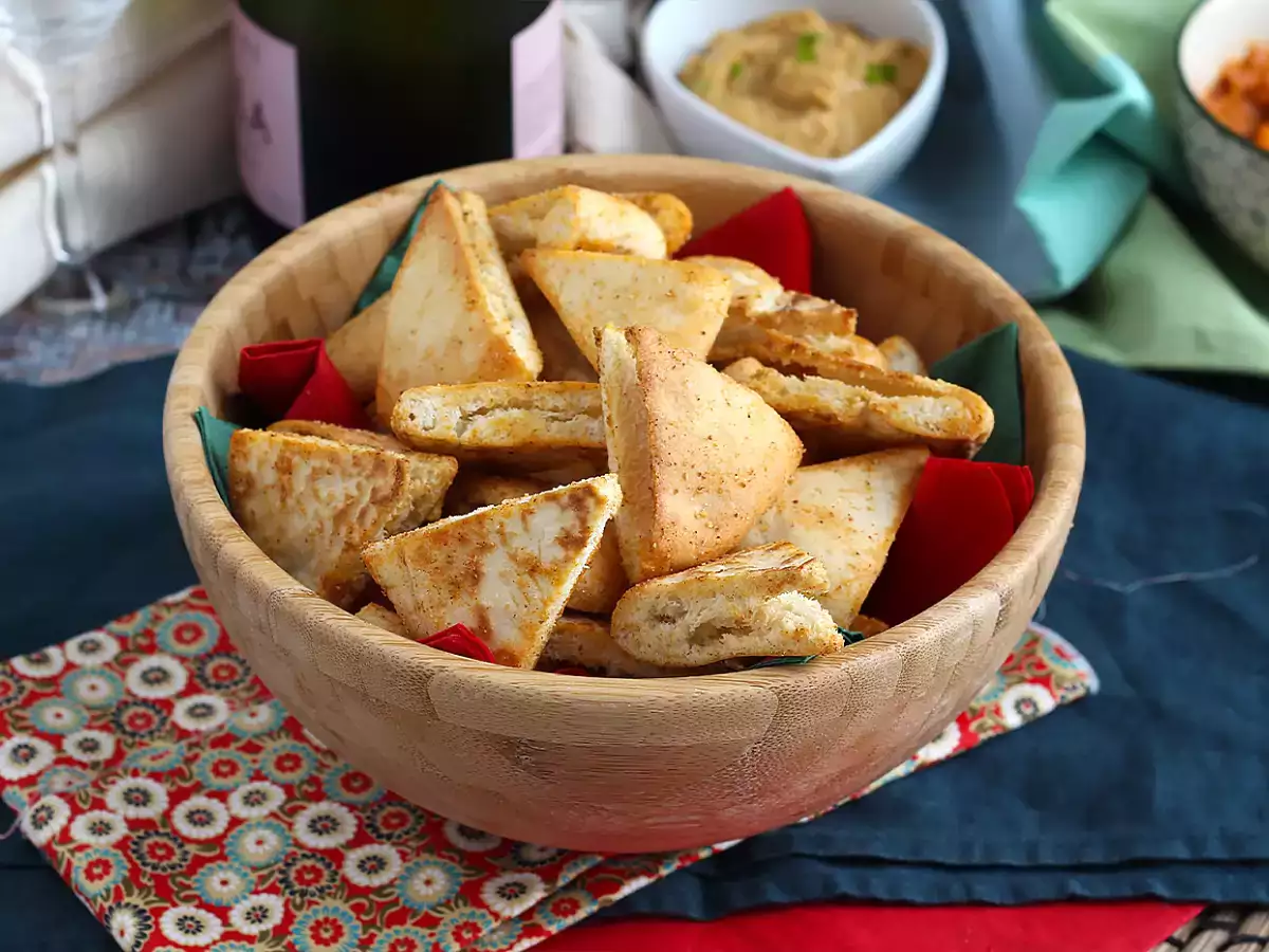 Pita kenyér chips - expressz recept - fotó 2