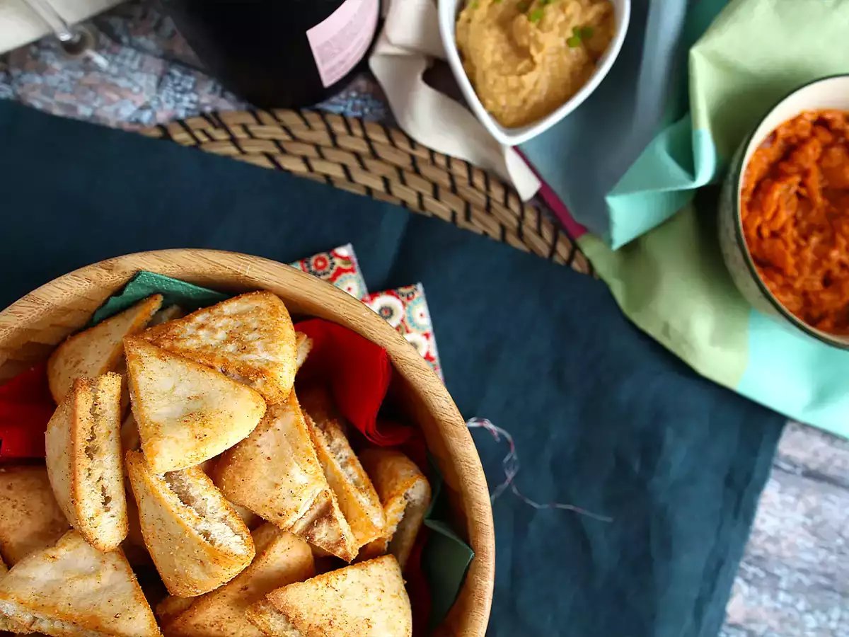 Pita kenyér chips - expressz recept - fotó 3