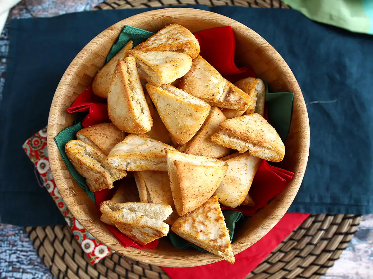 Pita kenyér chips - expressz recept - fotó 4