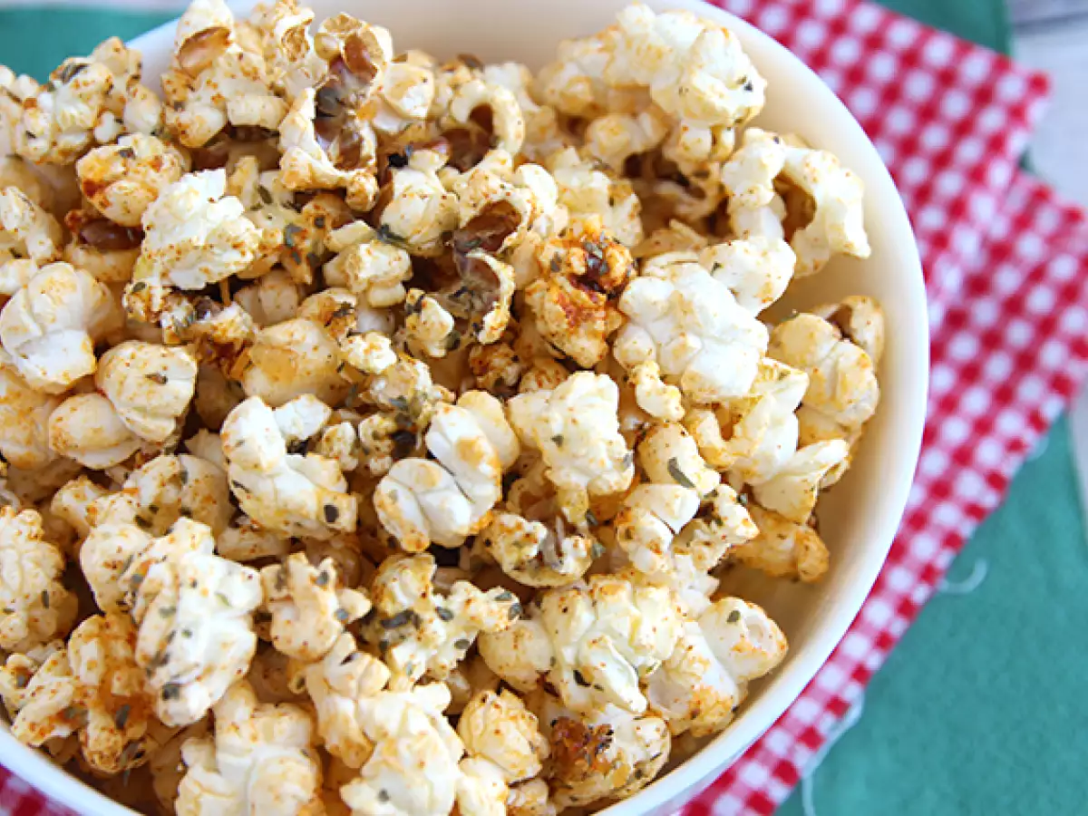 Pizza ízesítésű popcorn - fotó 3